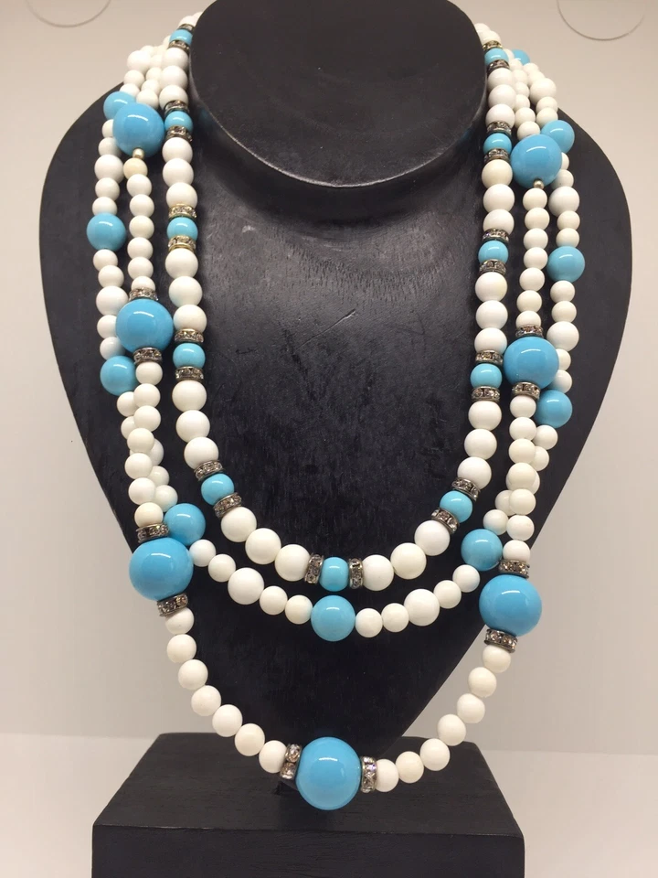 Collana Agata e Turchesi In Argento - Immagine 1 di 4