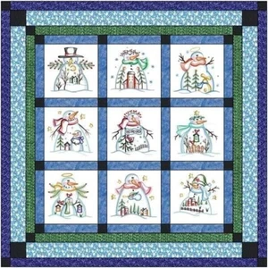 Kit Trapunta Country Natale con 9 Blocchi Ricami Finiti - Foto 1 di 1
