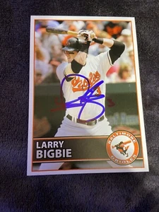 Larry Bigbie Autographed Orioles Postcard - Picture 1 of 1