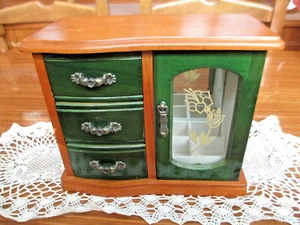 BASE LEGNO con Carillon - MIINIATURIZZATA - Vintage. ROS - Foto 1 di 6