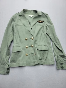 CAbi Womens Coat XS Green Military Knit Solid Regular - Picture 1 of 14