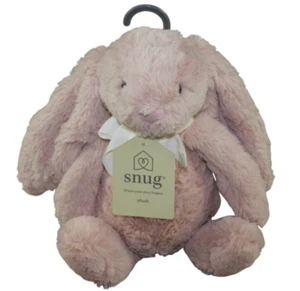 Snug Bunny Plush Pink Rabbit Stuffed Animal Toy 12" Soft Lovey Infant Baby NWT - Picture 1 of 7