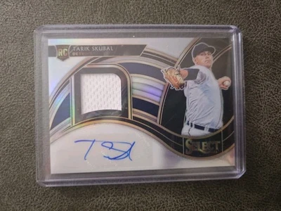 2021 PANINI SELECT TARIK SKUBAL SILVER PRIZM AUTOGRAPH RELIC RC #/199 TIGERS  - Image 1 of 2