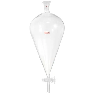 3000ml Separating Funnel, Borosilicate Glass Separatory Funnel with 24/29 Joints - Picture 1 of 6