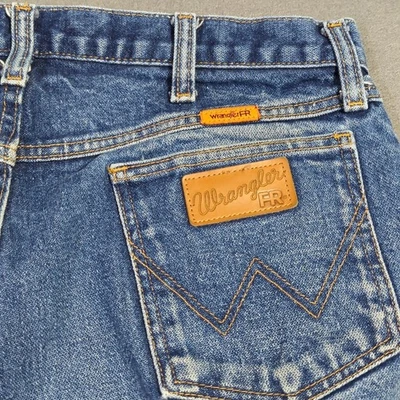 Wrangler FR Jeans Men's 35x32 Fits 34x30 Blue 13mwz Original Flame Resistant - Image 1 of 4