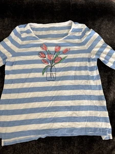 Chemise tulipe rayée femme taille XLP par Talbots - Photo 1/6