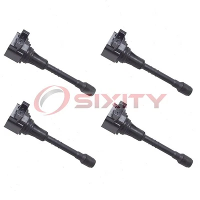 4 pc Hitachi Front Ignition Coils for 2011-2013 INFINITI QX56 5.6L V8 Spark bw - Image 1 of 4