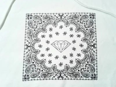 Moletom com capuz Diamond Supply Co. masculino médio branco logotipo OG pulôver 2XL - Imagem 1 de 4