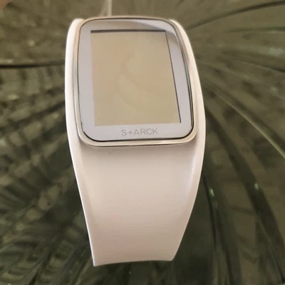 Philippe Starck Watch PH1121 White Urethane Band, NWT, No Battery, Sold As Is - Photo 1/4