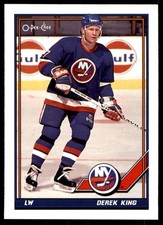1991-92 O-Pee-Chee Derek King #455