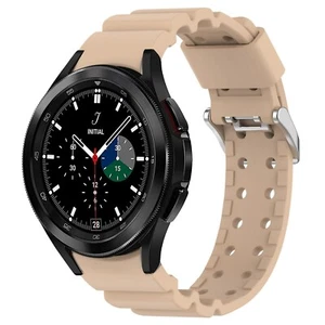 Watch4 Classic Para Samsung Galaxy Armor Pure Color Silicone Watch Band - Picture 1 of 25