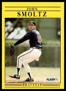 1991 Fleer John Smoltz Atlanta Braves #704 - Picture 1 of 2