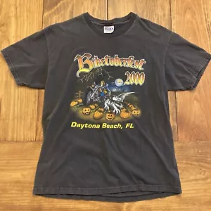Vintage Biketoberfest 2000 Daytona Beach Adult Large Motorcycle Graphic T-Shirt - Picture 1 of 6