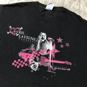 Reprinted 2008 Avril Lavigne Tour T Shirt  QT1182 - Picture 1 of 3