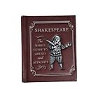 Mini livre miniature couverture rigide Shakespeare guide du barde sur les abus et les affronts