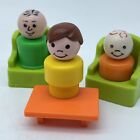 Fisher Price Little People Chairs Table Man Boys VTG