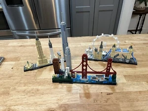 Lego Architecture Set Lot New York, London, San Francisco Mostly Incomplete rare - Picture 1 of 4