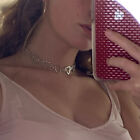 Statement Vintage Sweet Love Heart Hollow Necklaces Girlfriend Gifts Jewelr Sfk