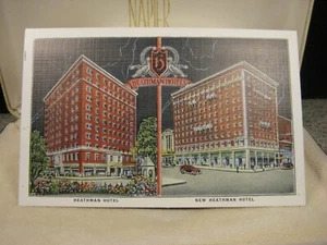 1950s Vintage Heathman Hotel Portland Oregon Post Card USA Unposted - Picture 1 of 2