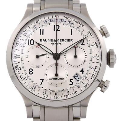 Authentic Baume & Mercier Capeland chronograph 65716 M0A10064 SS Automatic  #...