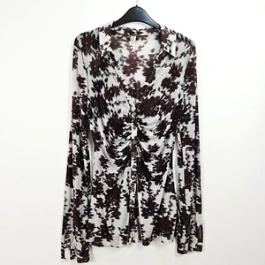 Free People - Lucky Sheer Shirt - Blue - Medium - Picture 1 of 6