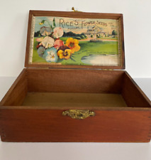 Rice's  Flower Seed Box Vintage