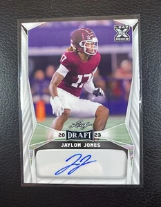 JAYLON JONES 2023 Leaf Draft Auto #BA-JJ1 XRC Rookie TEXAS A&M/COLTS - Picture 1 of 2