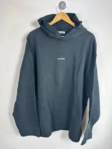 Acne Studios Black Hoodie Logo Sweatshirt Size L - Picture 1 of 6