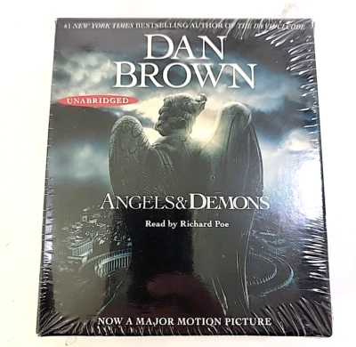 Dan Brown Angels & Demons by Richard Poe Audiobook New Sealed Foto 1 de 4