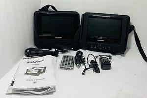 Sylvania 7" Dual Screen Portable DVD Player SDVD8706 Works Perfect - Picture 1 of 10