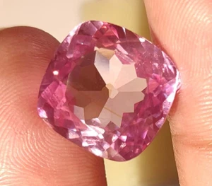 15.75Ct Natural Ceylon padparadscha SapphireCushion Cut Loose Certified GEMSTONE - Picture 1 of 9
