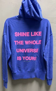 $128 Nuevo con etiquetas Sudadera con capucha Sudadera con logotipo de gángster espiritual marca azul liso Raglan - Imagen 1 de 4