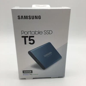 Disque SSD externe portable Samsung T5 500 Go USB 3.1 Gen 2 en boîte (MU-PA500B) - Photo 1/3