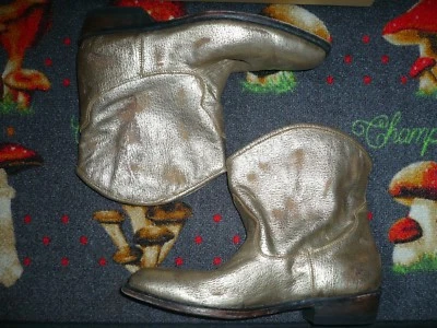 Boots/bottines beiges dorées ASH neuves 39 - Photo 1/4