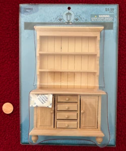 NEW Mayberry Street Miniatures 1:12 Unfinished HUTCH Cupboard BOOKCASE 6.5" tall - Picture 1 of 5