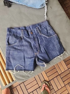 Vintage 70er Cutoff Denim Shorts Sears 27" W Cuttoffs Jeans Amazing - Bild 1 von 9