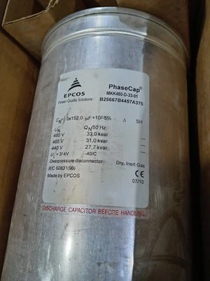 EPCOS MKK480-D-33-01 Power Capaciter New  - Image 1 of 3