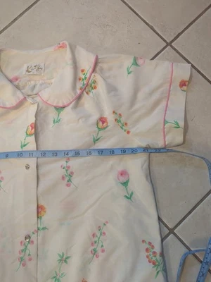 Vestido de casa Katz Mujer Talla M Floral Perla Frontal a Presión MuMu con Volantes Cottagecore Foto 1 de 4