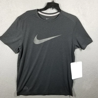 Nike Running Division Dri-FIT Shirt Mens Medium Reflective Athletic Sample - Image 1 of 4