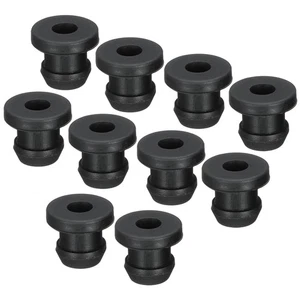 20Pcs Snap Rubber Grommet Plug Mount Dia 7mm ID 4.5mm Seal Anti-Scratch Black - Imagen 1 de 6