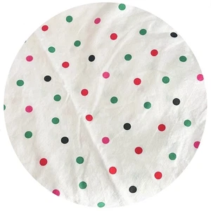 Kate Spade Confetti Mehrfarbig Gepunktet Baumwolle Tischdecke 70" Rund - Bild 1 von 6
