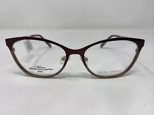 Laura Ashley Abby BURGUNDY 54-16-140 Metal Full Rim Eyeglasses Frame 6872 - Picture 1 of 8