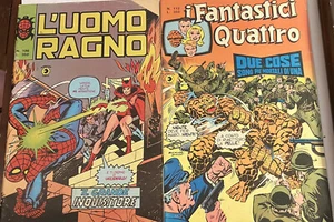 Cómics italianos de Marvel de 1977 Fantastici Quattro 9 y Spiderman Hombre Araña - Imagen 1 de 6