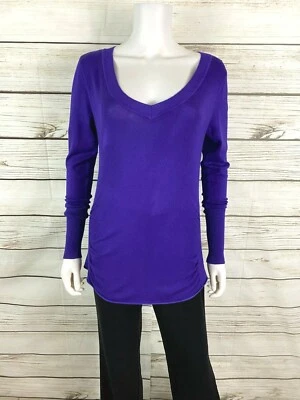 Takeout Womens Cardigan Size L Purple V-Neck Long Sleeve Pullover - Image 1 of 4