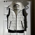 Calvin Klein Performance Women XS White Black Quilted Vest