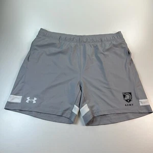 Under Armour Army Black Knights Athletic Shorts Mens 2XL XXL Gray Stretch NCAA - Picture 1 of 5