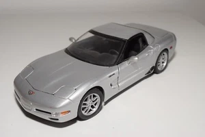 X 1:18 MAISTO CHEVROLET CORVETTE METALLIC GREY NEAR MINT CONDITION - Picture 1 of 7
