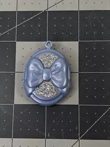 Blue Necklace Charm Ribbon 1.75 Inch Plastic MI 1987 - Picture 1 of 5
