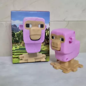 McDONALD'S Happy Meal Toys MINECRAFT PINK SHEEP - Picture 1 of 7