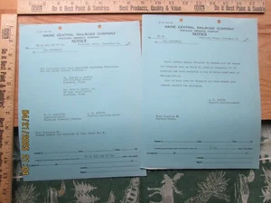 maine Central Railroad co. Portland Terminal notice 1962 lot 2 - Picture 1 of 5